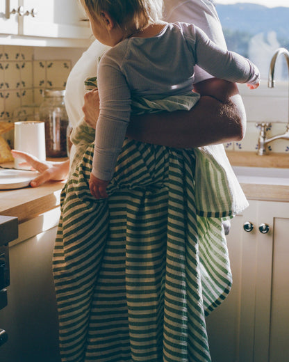 Muslin Breastfeeding Bundle | Sage Stripe