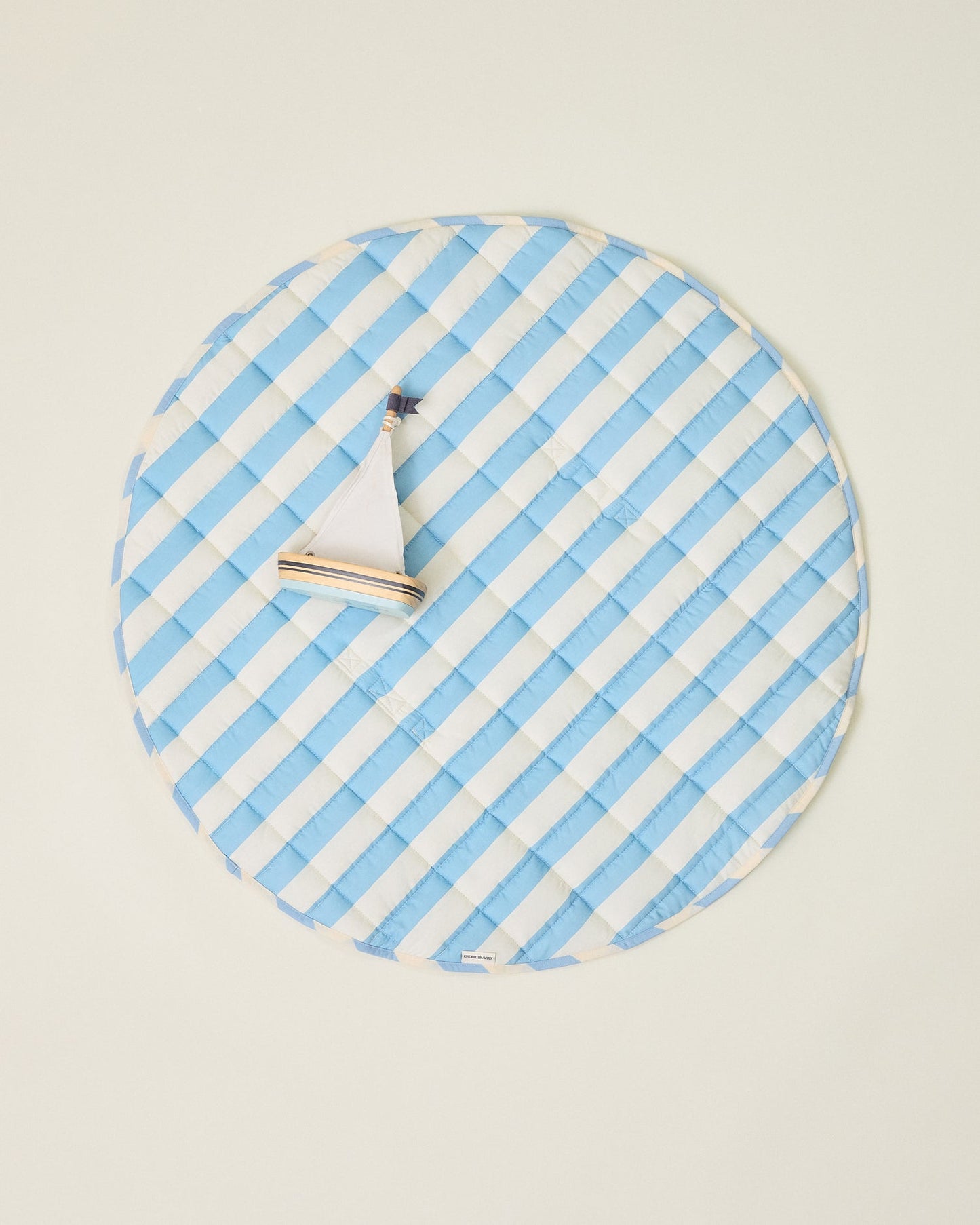 Inside/Outside Play Mat | Blue Wide Stripe