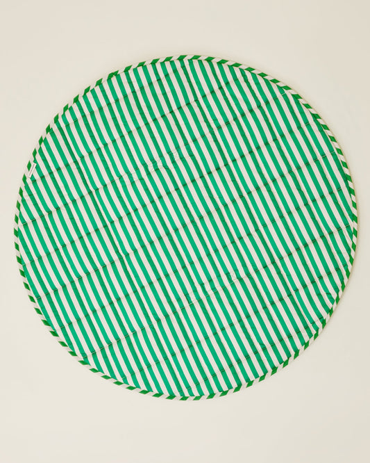 Inside/Outside Play Mat | Green Stripe