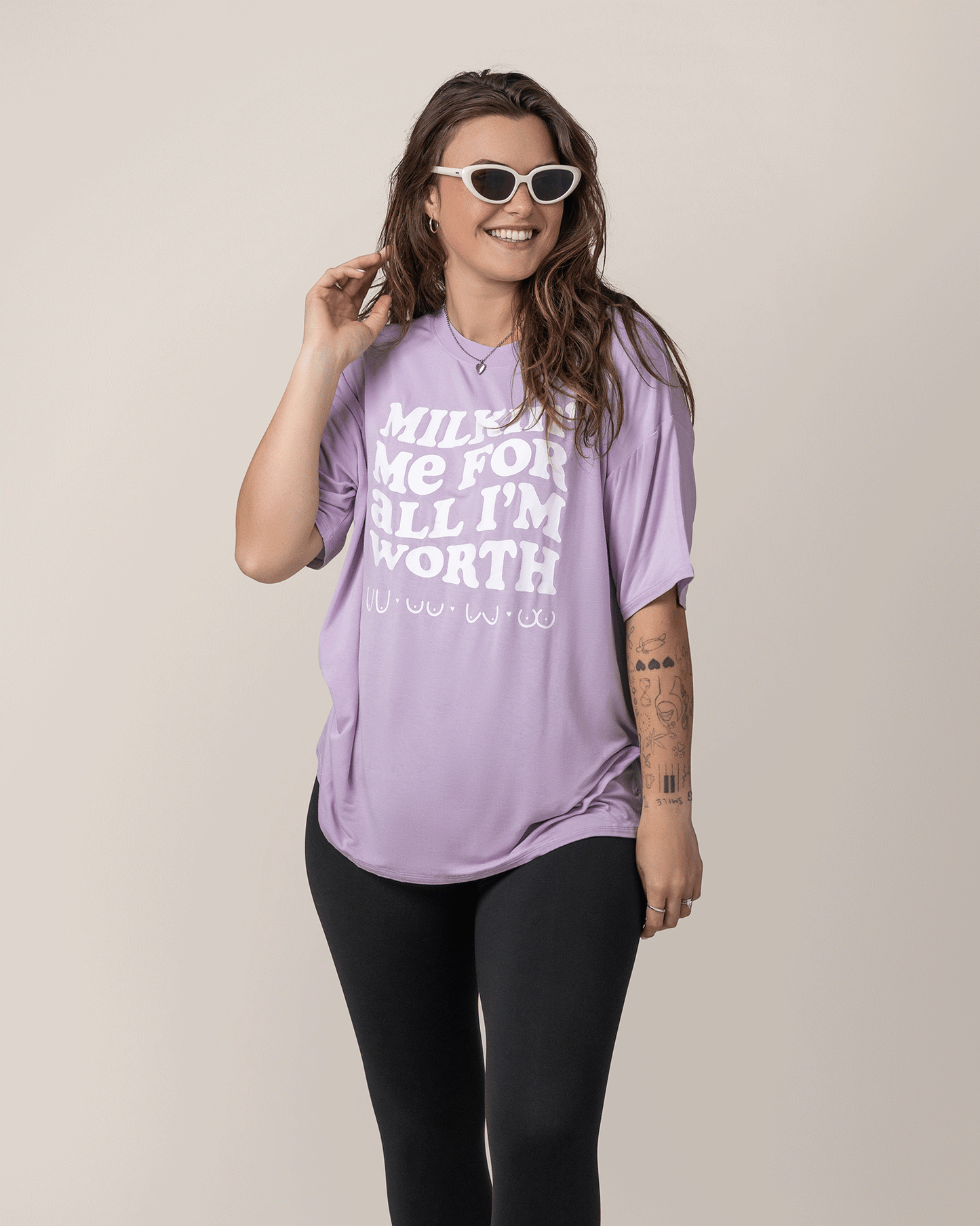 Oversized Graphic Tee | For All I'm Worth