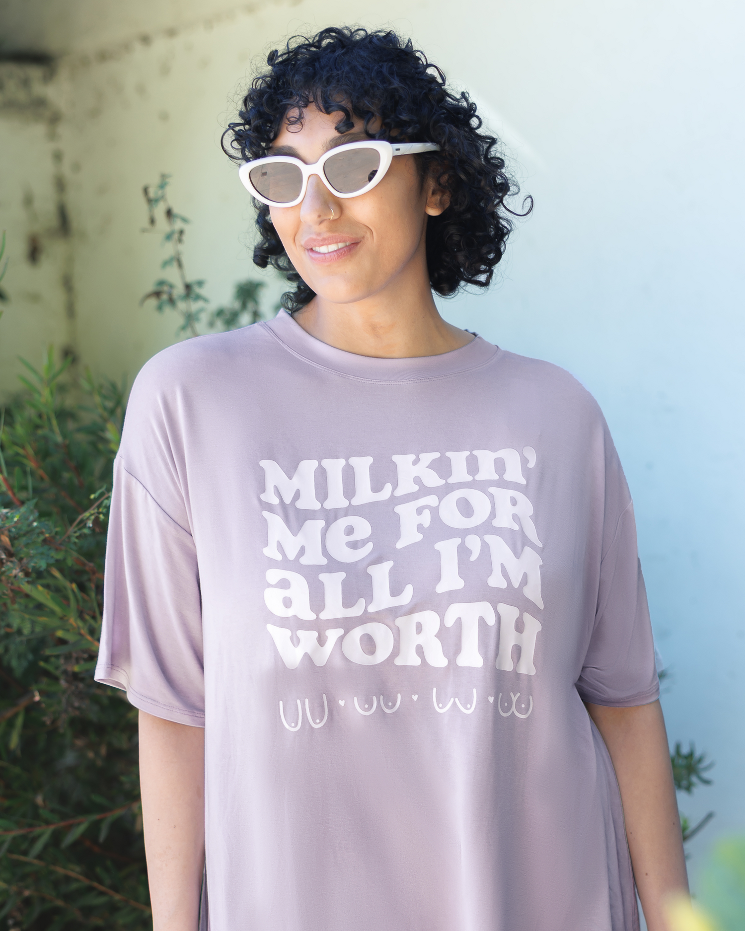 Oversized Graphic Tee | For All I'm Worth
