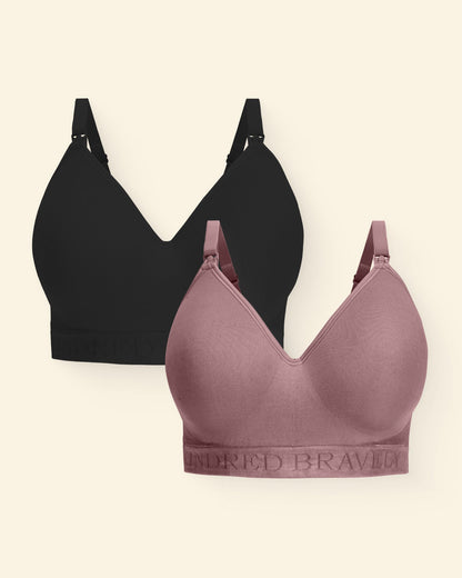 Sublime® Contour Nursing Bra Two-Pack | Black & Twilight