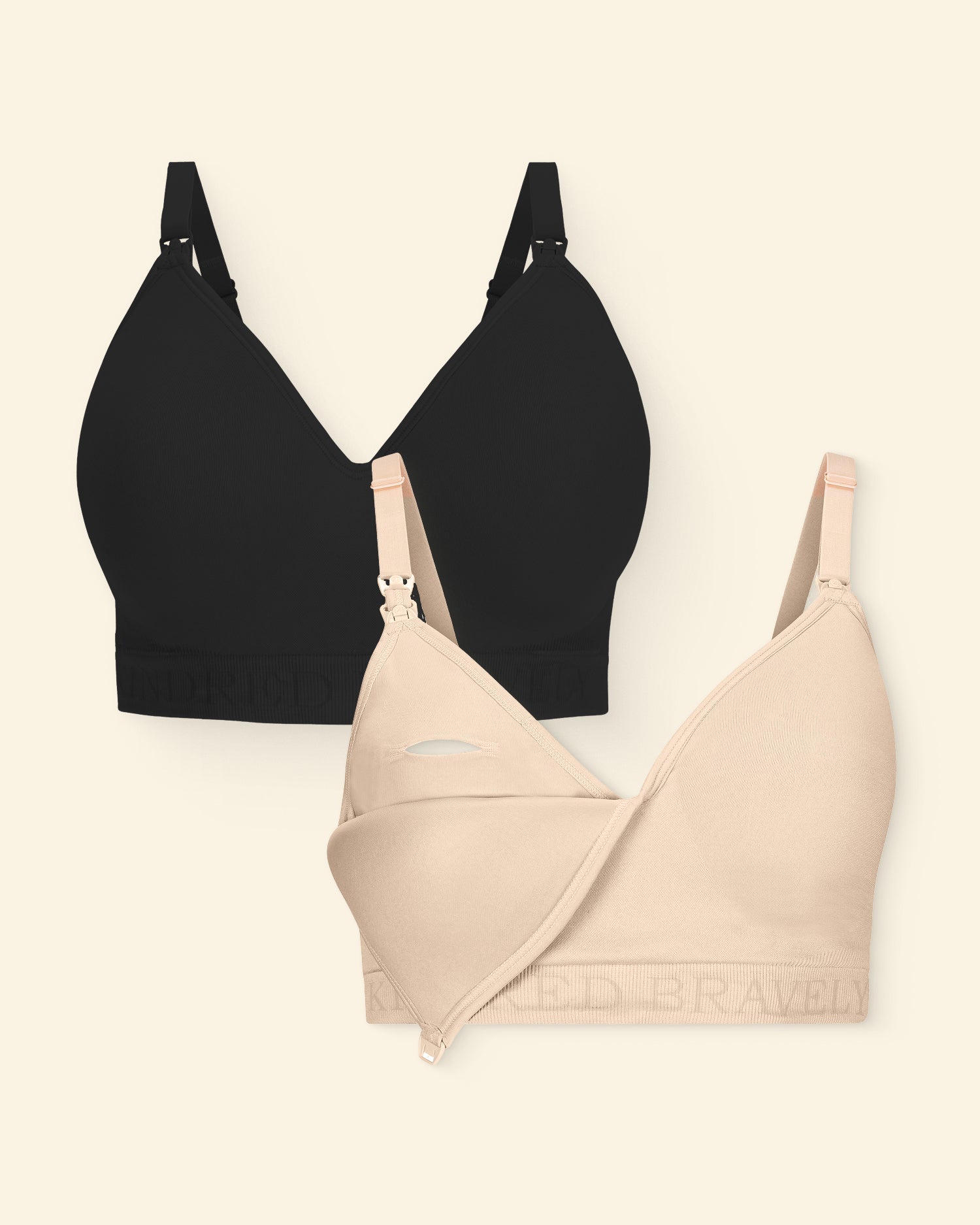 Sublime® Contour Pumping Bra Two-Pack | Beige & Black