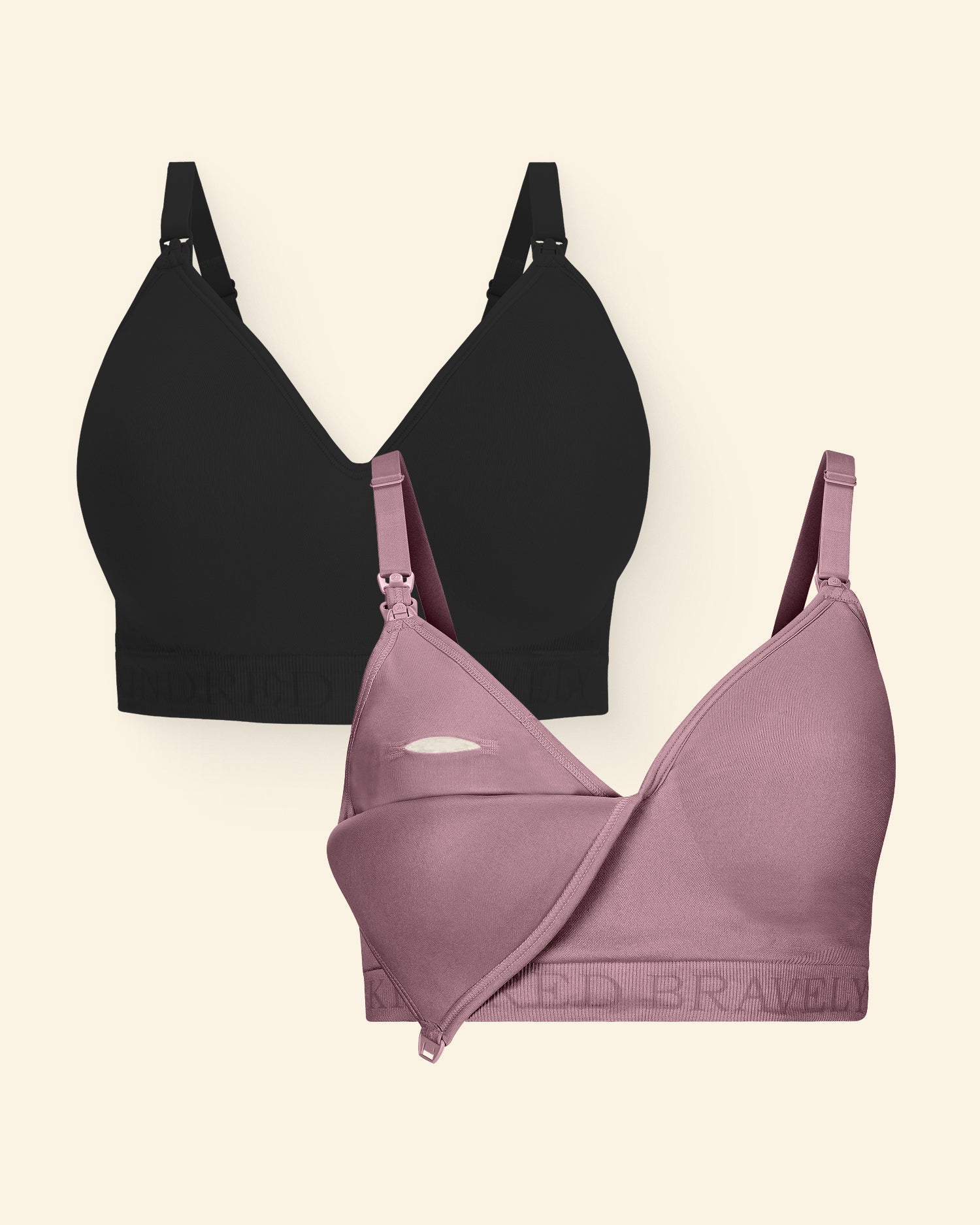 Sublime® Contour Pumping Bra Two-Pack | Black & Twilight