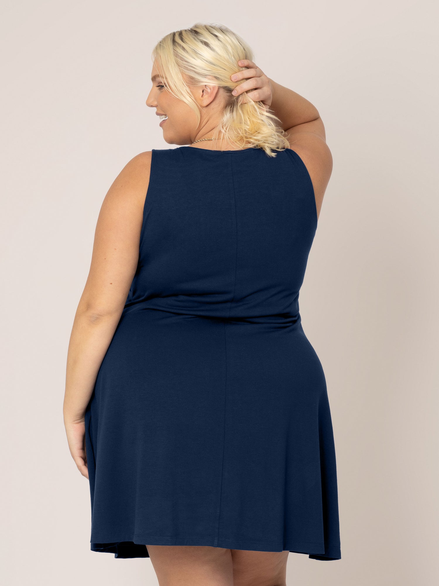 Penelope Crossover Nursing Dress | Navy