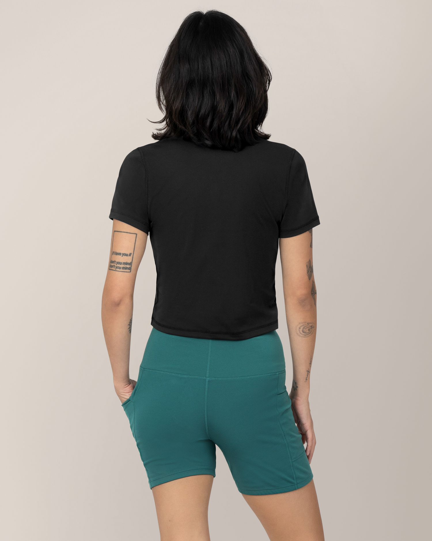 Stevie Active Postpartum Bike Short | Teal