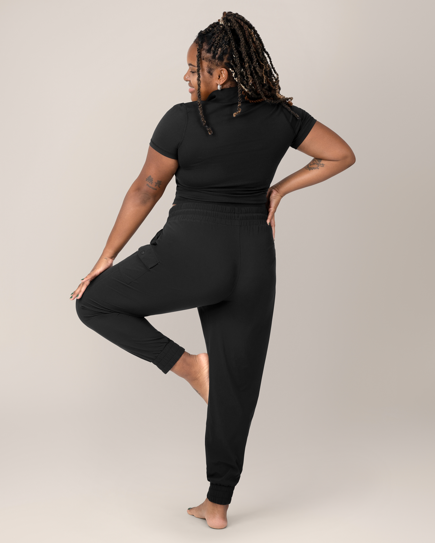 Remy Maternity & Postpartum Cargo Jogger | Black