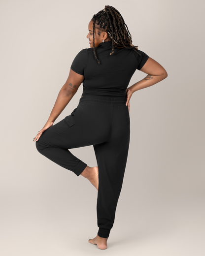 Remy Maternity & Postpartum Cargo Jogger | Black