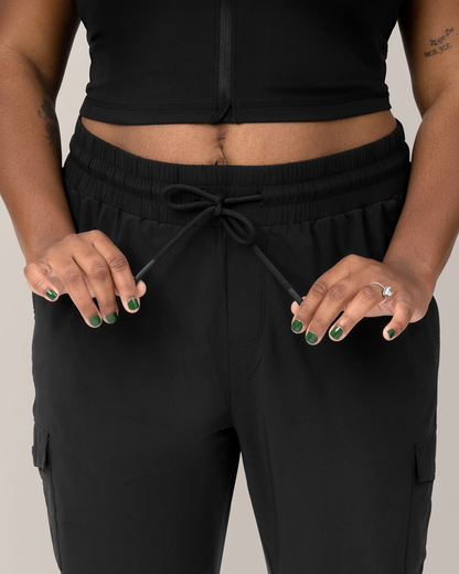 Remy Maternity & Postpartum Cargo Jogger | Black