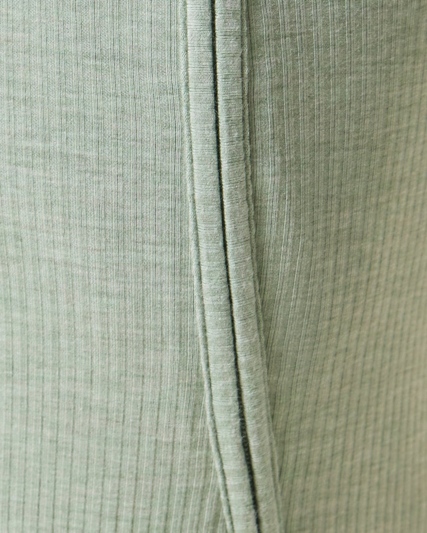 Ribbed Bamboo Baby Pajama | Sage Heather