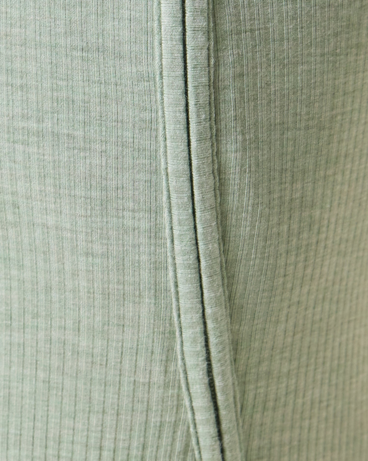Ribbed Bamboo Baby Pajama | Sage Heather