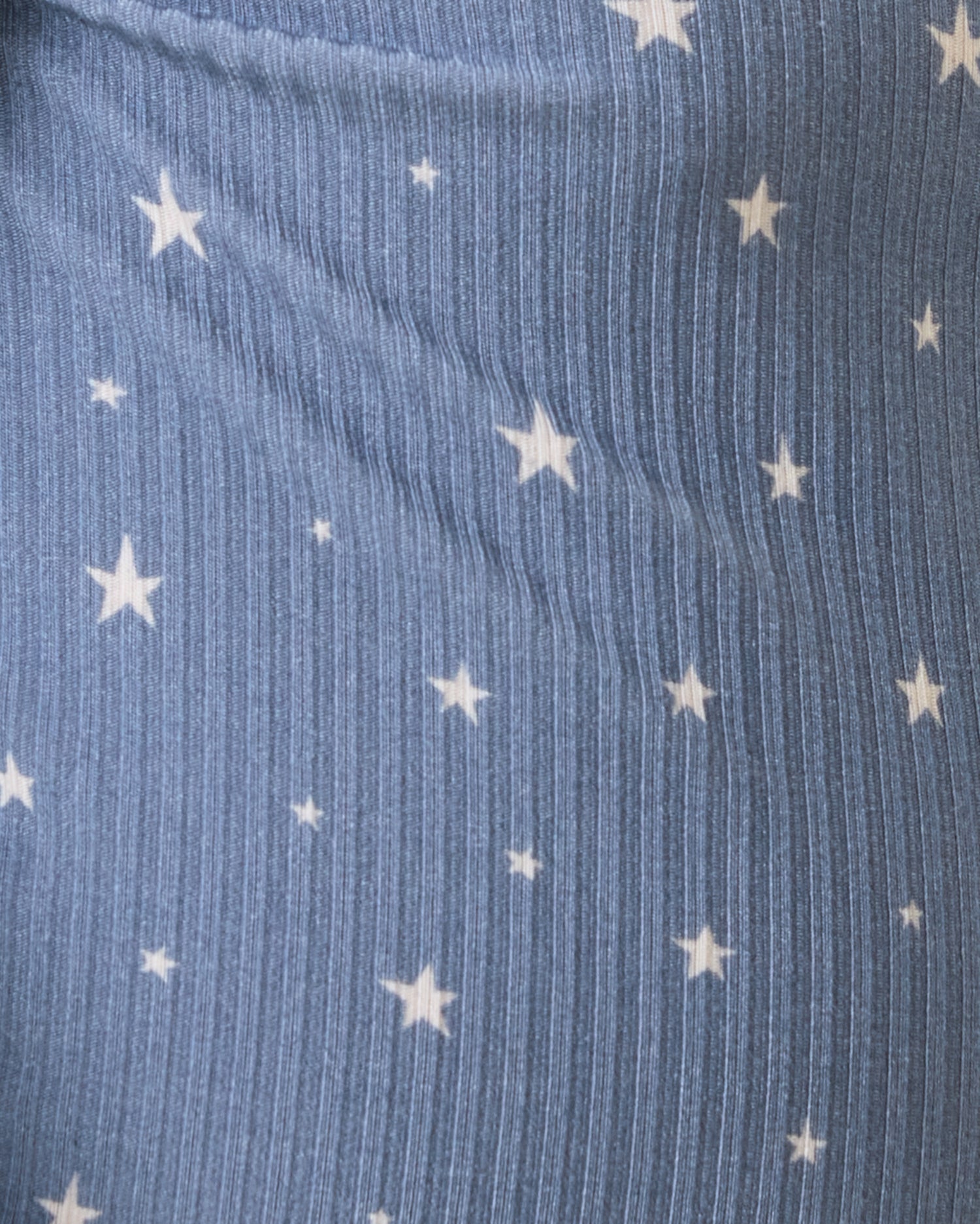 Ribbed Bamboo Baby Two-Piece Pajama Set | Blue Stars