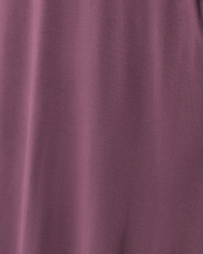 Ruffle Strap Labor & Delivery Gown | Burgundy Plum