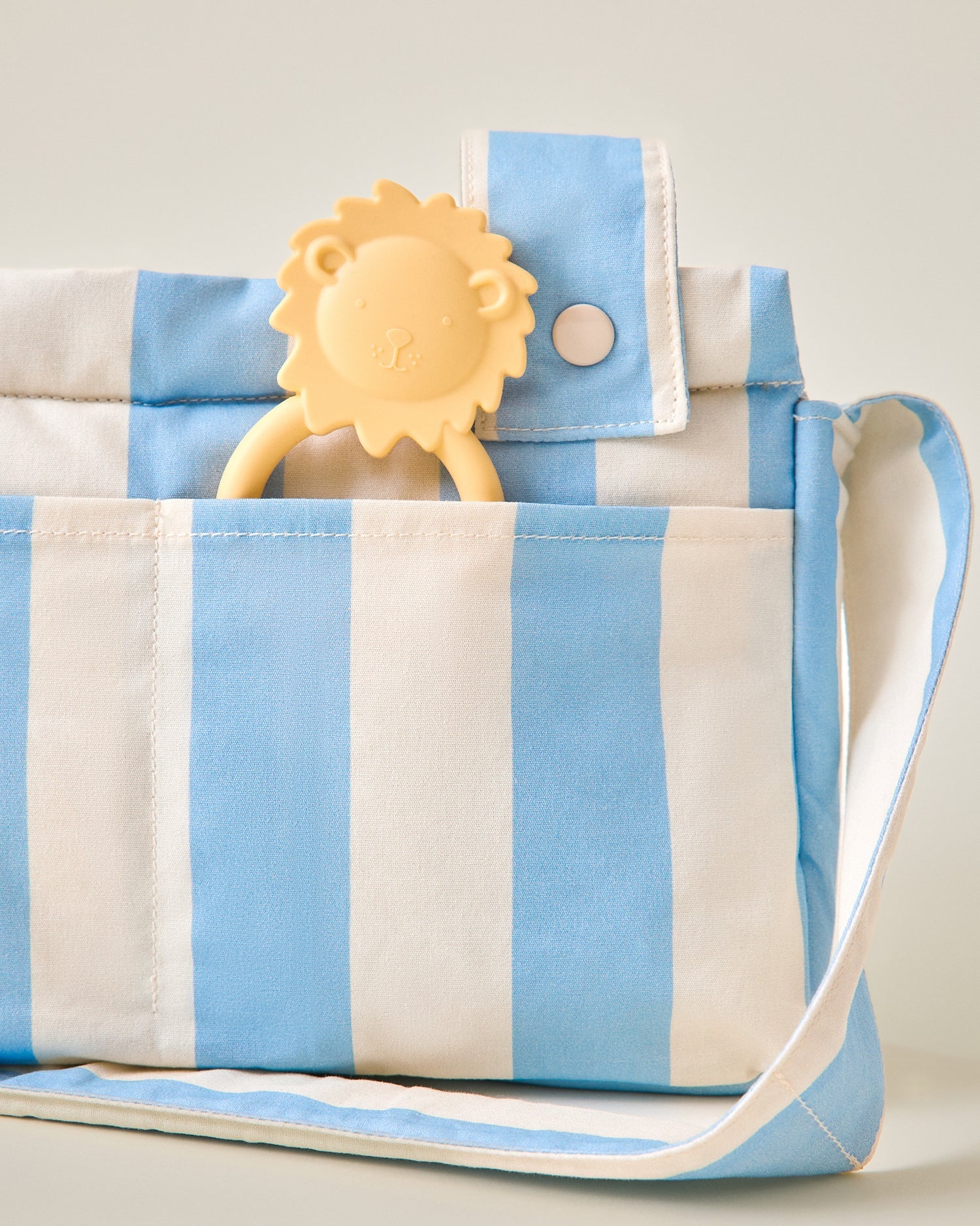 Stroller Party Caddy Bag | Blue Wide Stripe