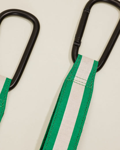 Stroller Party Clips (2-Pack) | Green Stripe