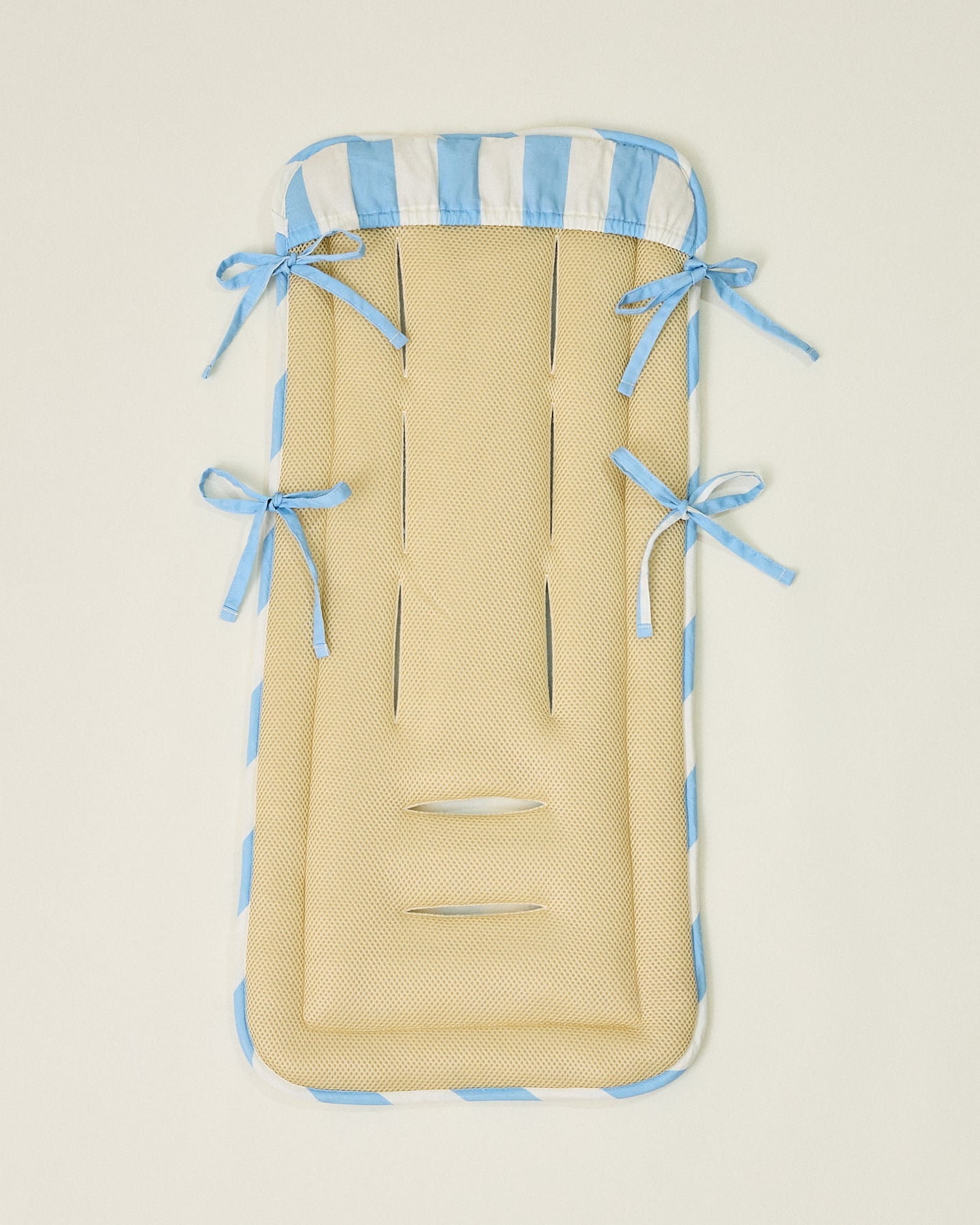 Stroller Party Seat Liner | Blue Wide Stripe