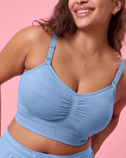 Sublime® Hands-Free Pumping & Nursing Bra | Vintage Blue