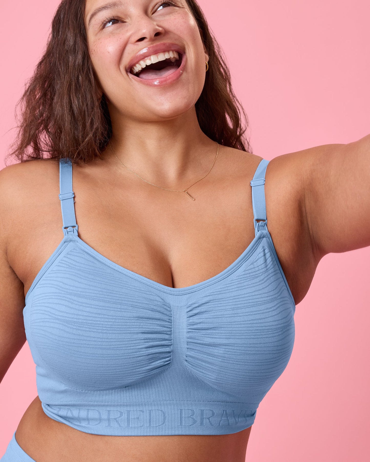 Sublime® Hands-Free Pumping & Nursing Bra | Vintage Blue