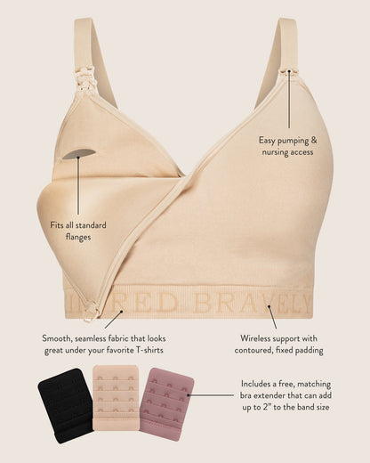 Sublime® Contour Pumping Bra Two-Pack | Black & Twilight