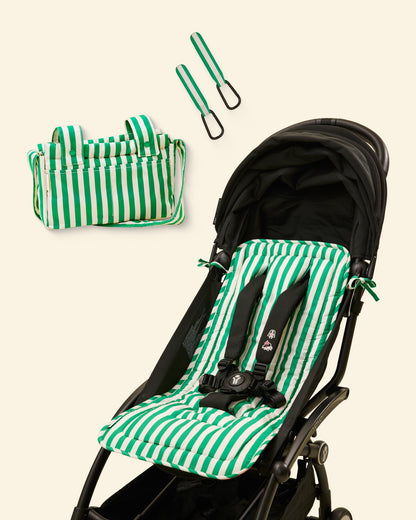 Stroller Party Set | Green Stripe