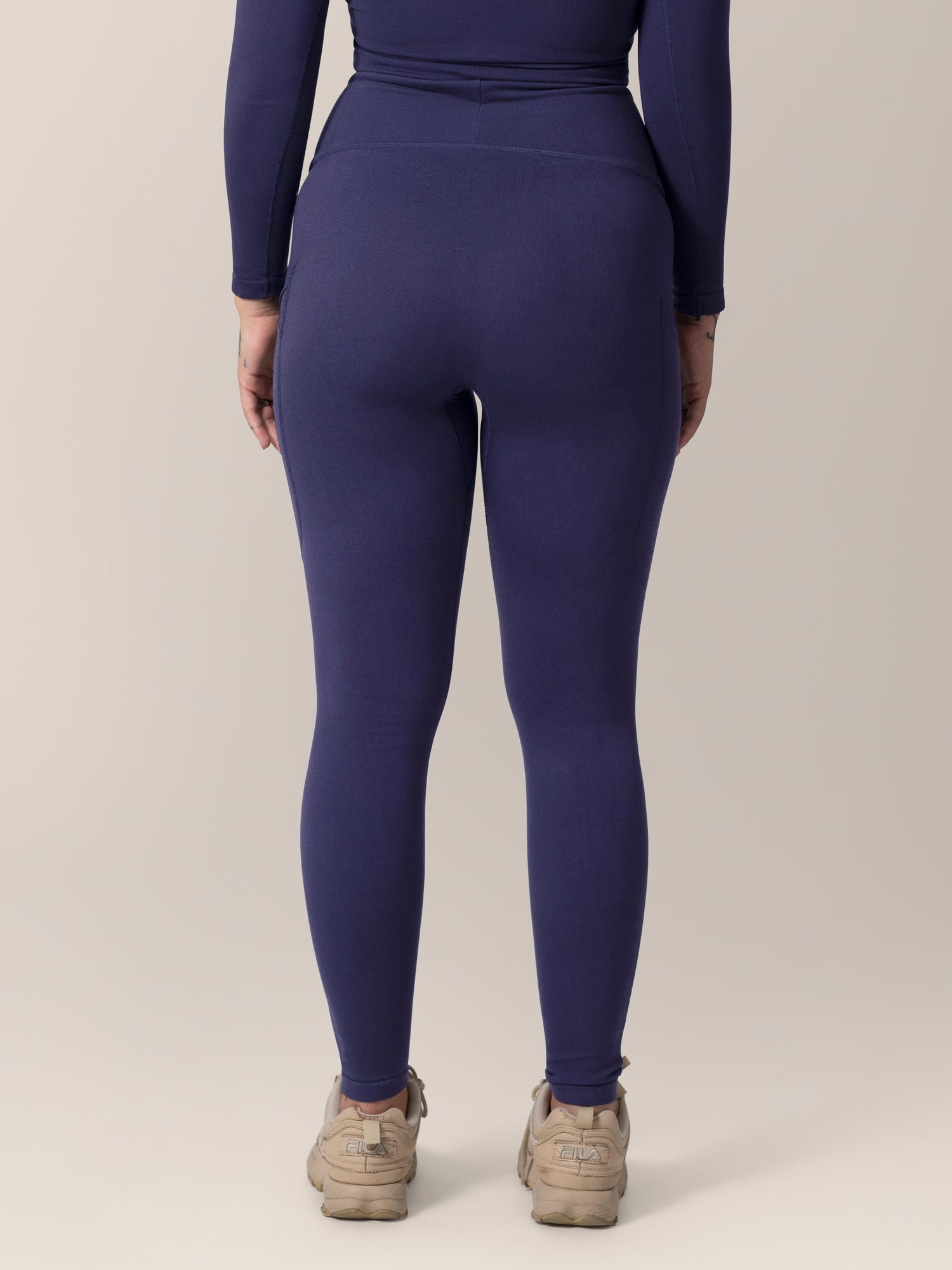 Sublime® Bamboo Maternity & Postpartum Crossover Legging | Navy