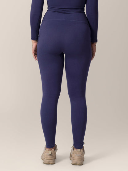 Sublime® Bamboo Maternity & Postpartum Crossover Legging | Navy