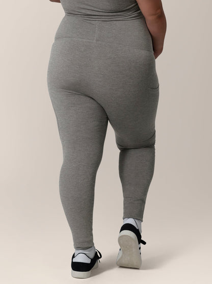 Sublime® Bamboo Maternity & Postpartum Crossover Legging | Charcoal