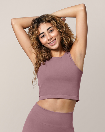 Sublime® Bamboo Hands-Free Pumping Longline Bra Top | Twilight