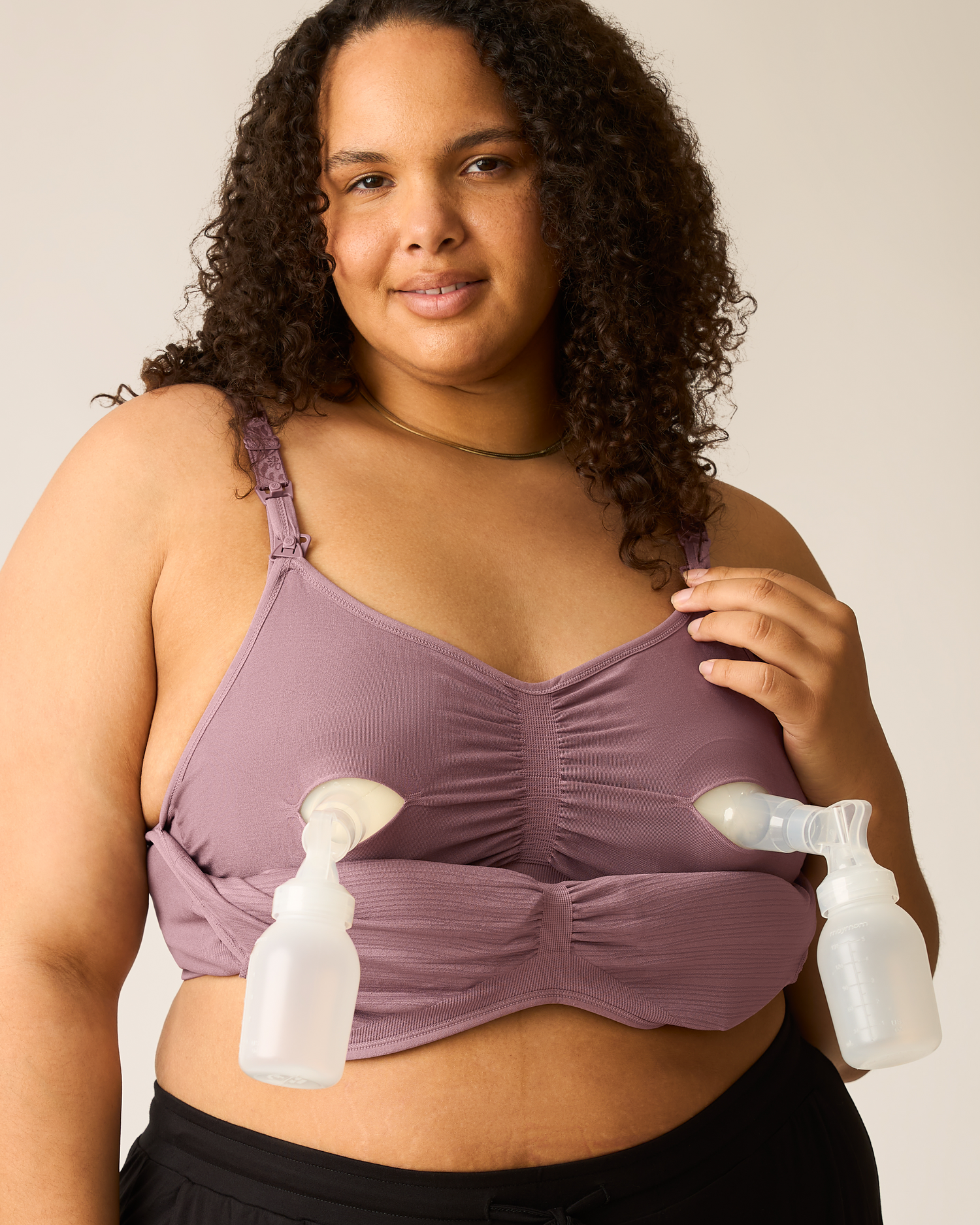 Sublime® Hands-Free Pumping Bra Two-Pack | Beige & Twilight
