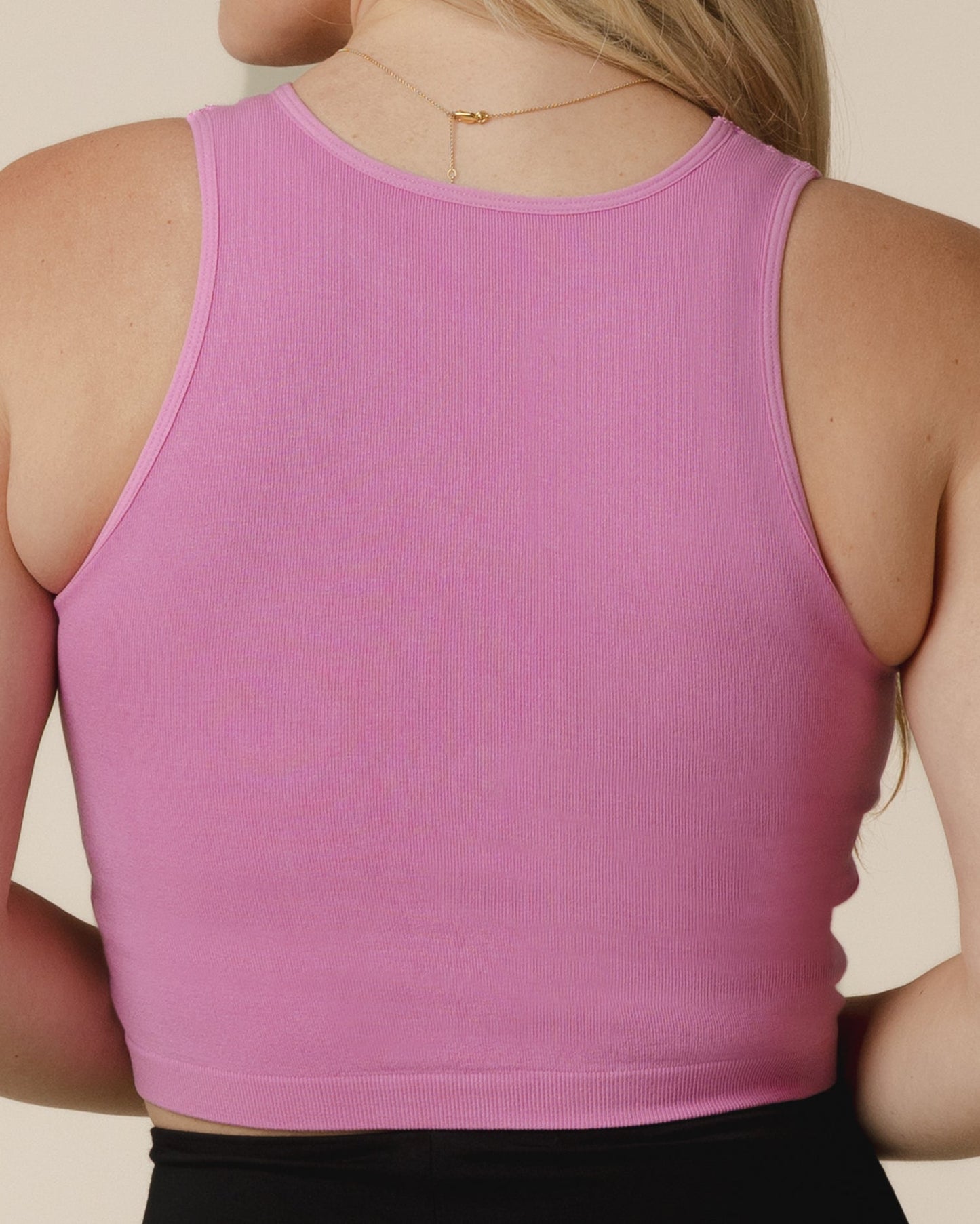 Sublime® Bamboo Hands-Free Pumping Longline Bra Top | Soft Fuchsia