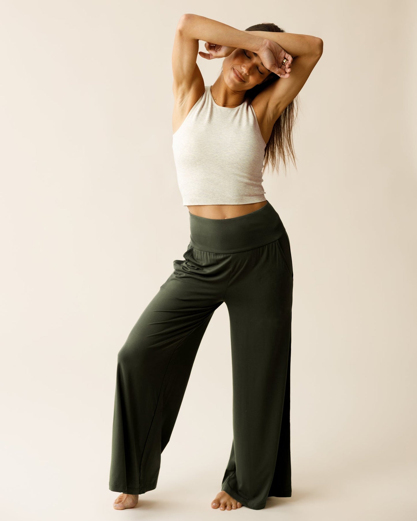 Bamboo Wide Leg Maternity & Postpartum Lounge Pant | Thyme
