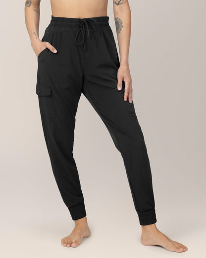 Remy Maternity & Postpartum Cargo Jogger | Black