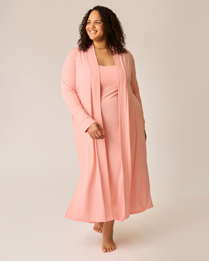 The Sunday Lounge Duster | Sunset Pink