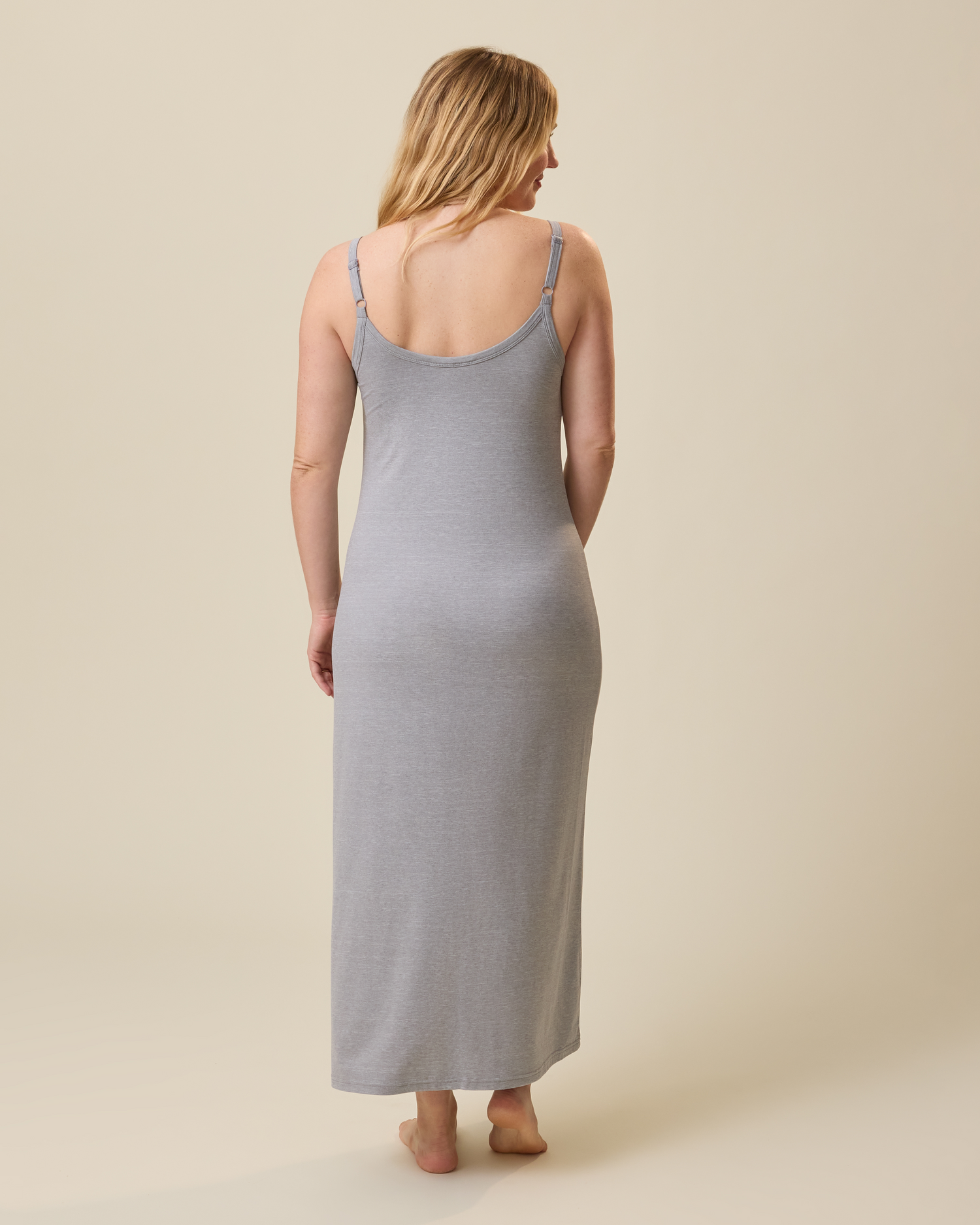 The Sunday Maternity & Nursing Lounge Dress | Grey Heather