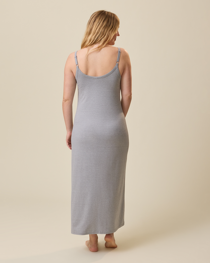 The Sunday Maternity & Nursing Lounge Dress | Grey Heather