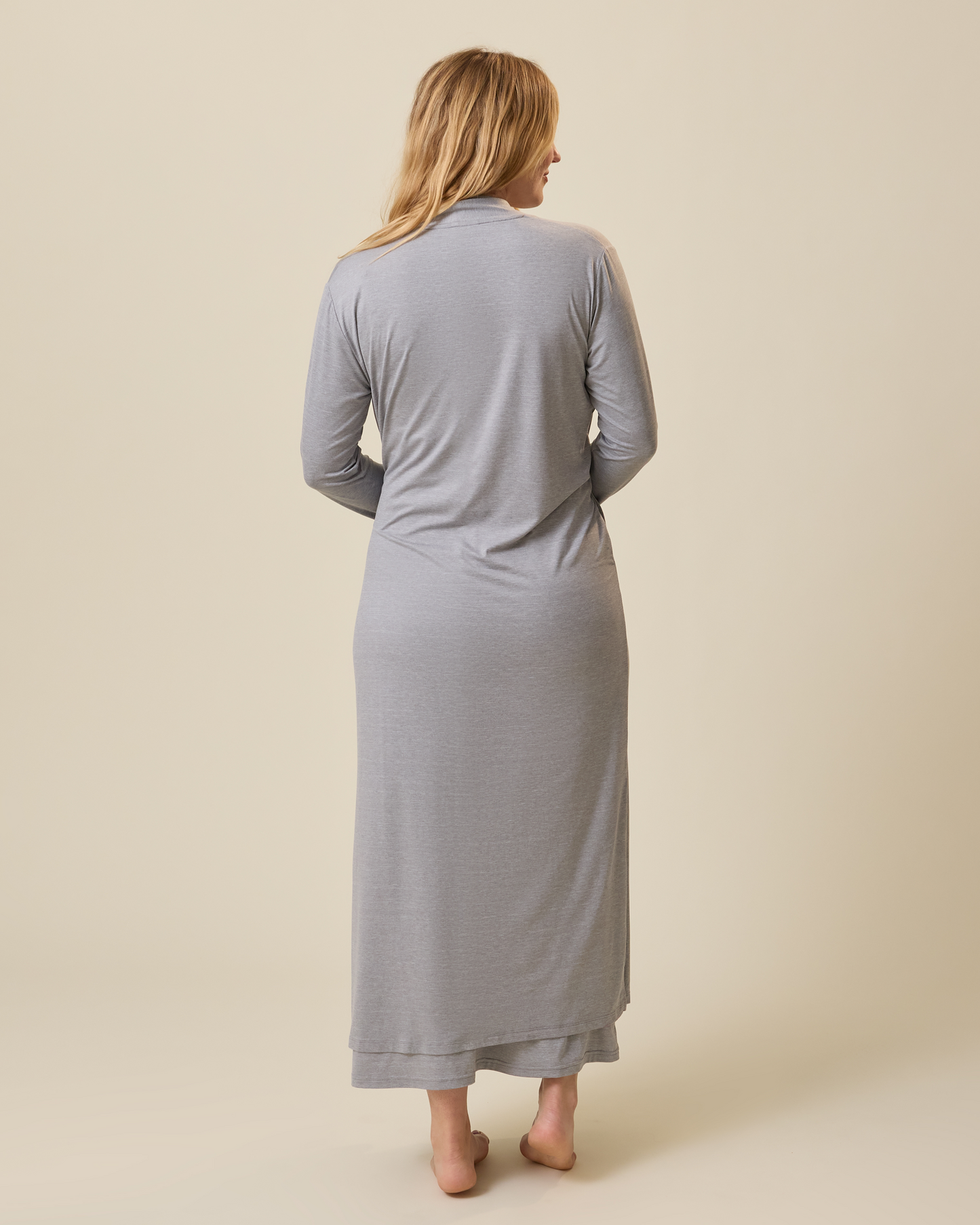 The Sunday Lounge Duster | Grey Heather