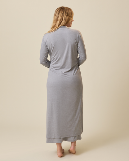 The Sunday Lounge Duster | Grey Heather