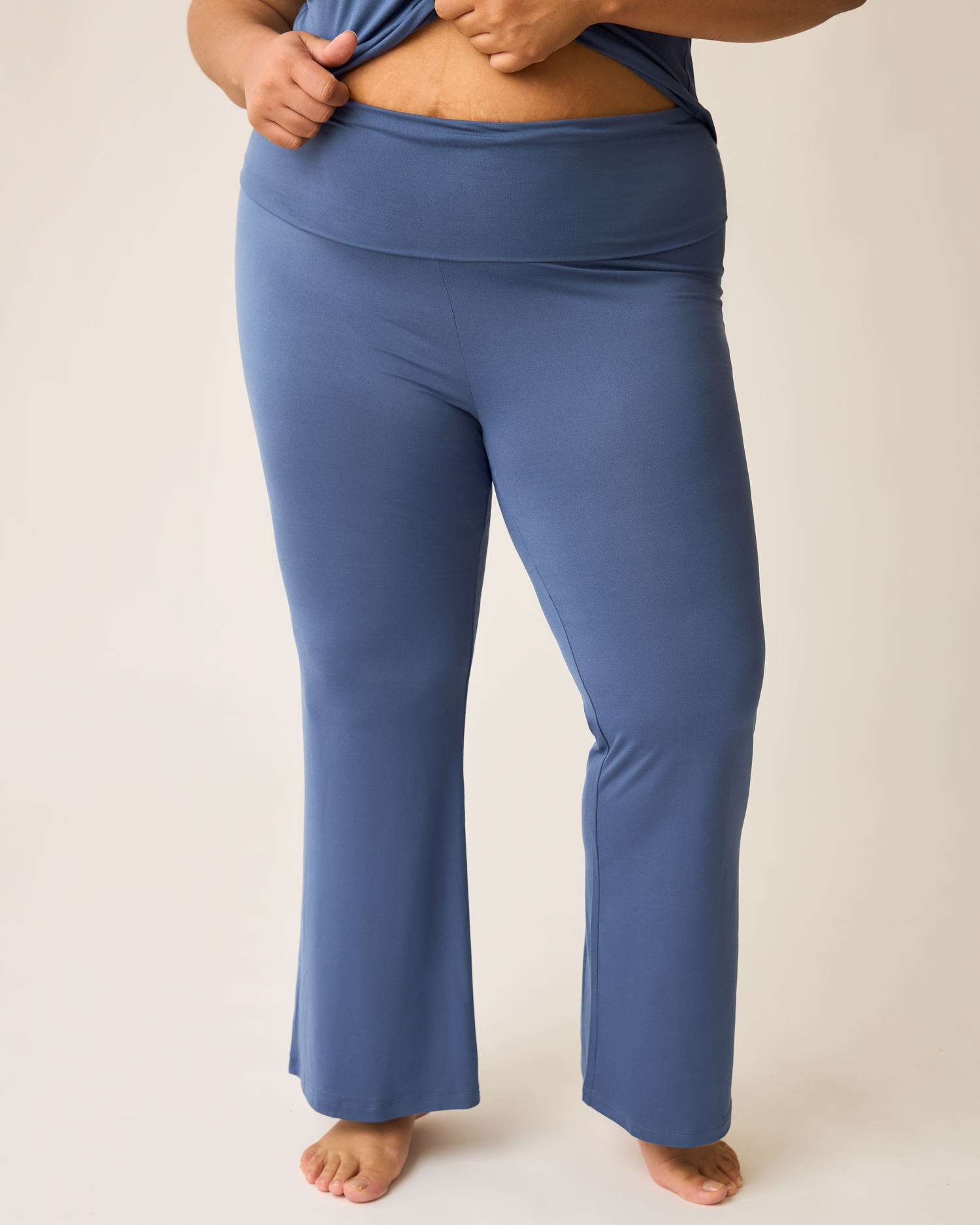 The Sunday Maternity & Nursing Pajama Set | Slate Blue