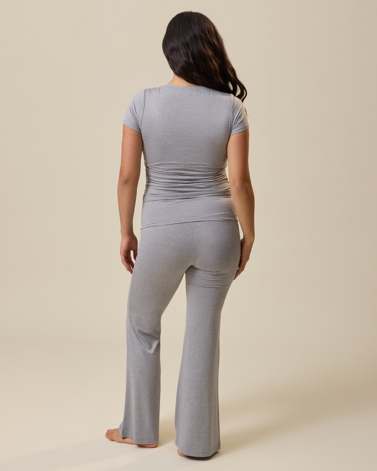 The Sunday Maternity & Nursing Pajama Set | Grey Heather