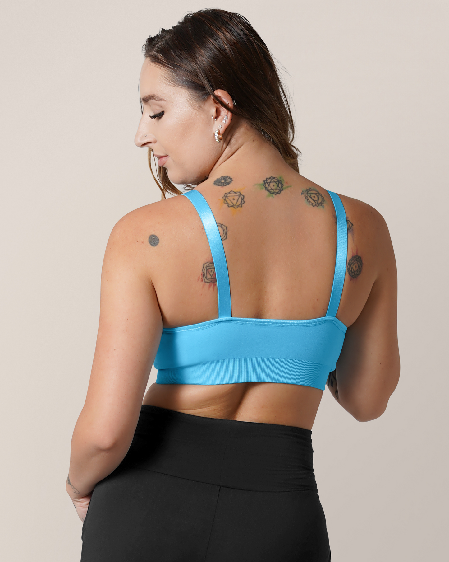 Tatum Seamless Maternity & Nursing Bralette | Lagoon Blue