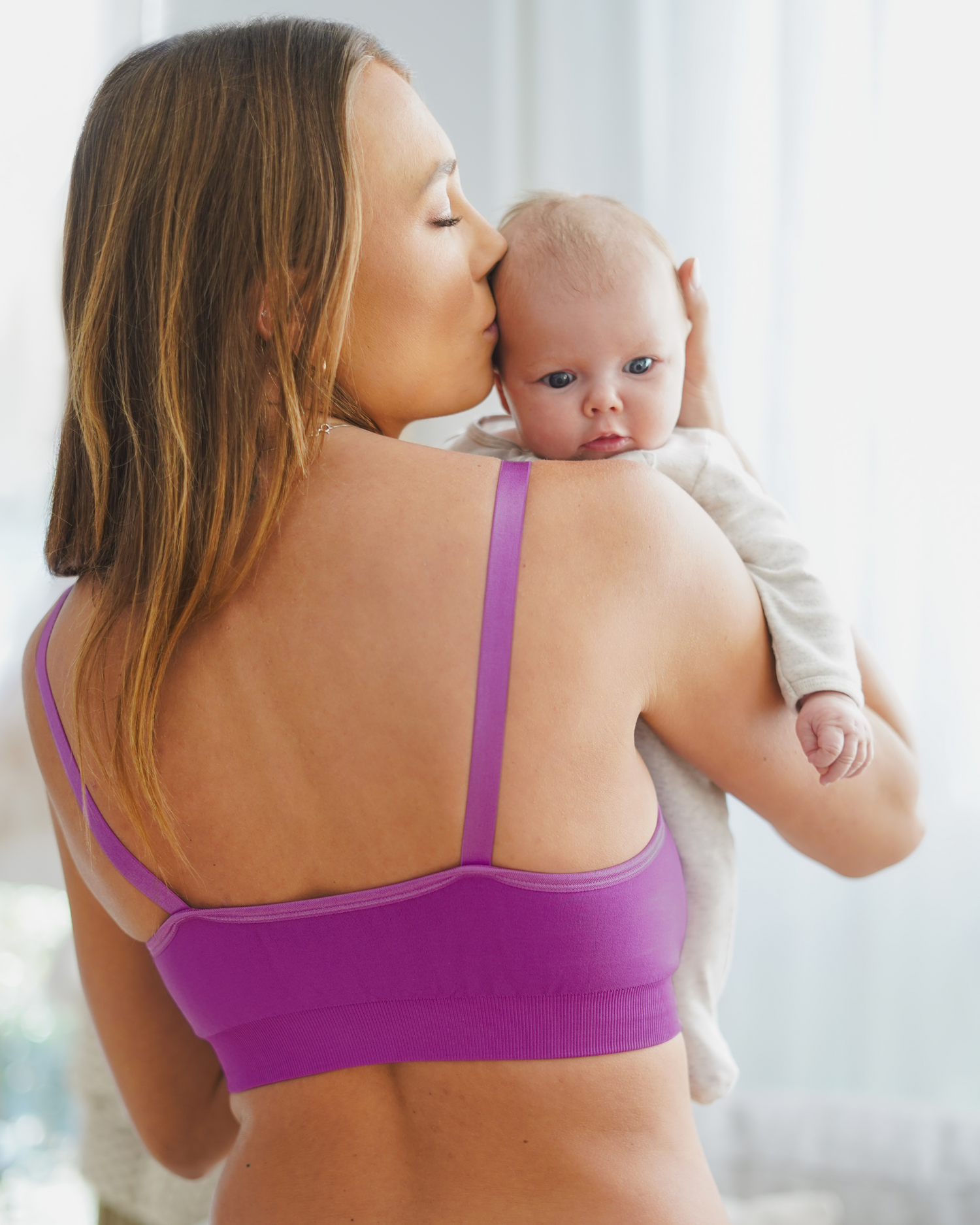 Tatum Seamless Maternity & Nursing Bralette | Orchid