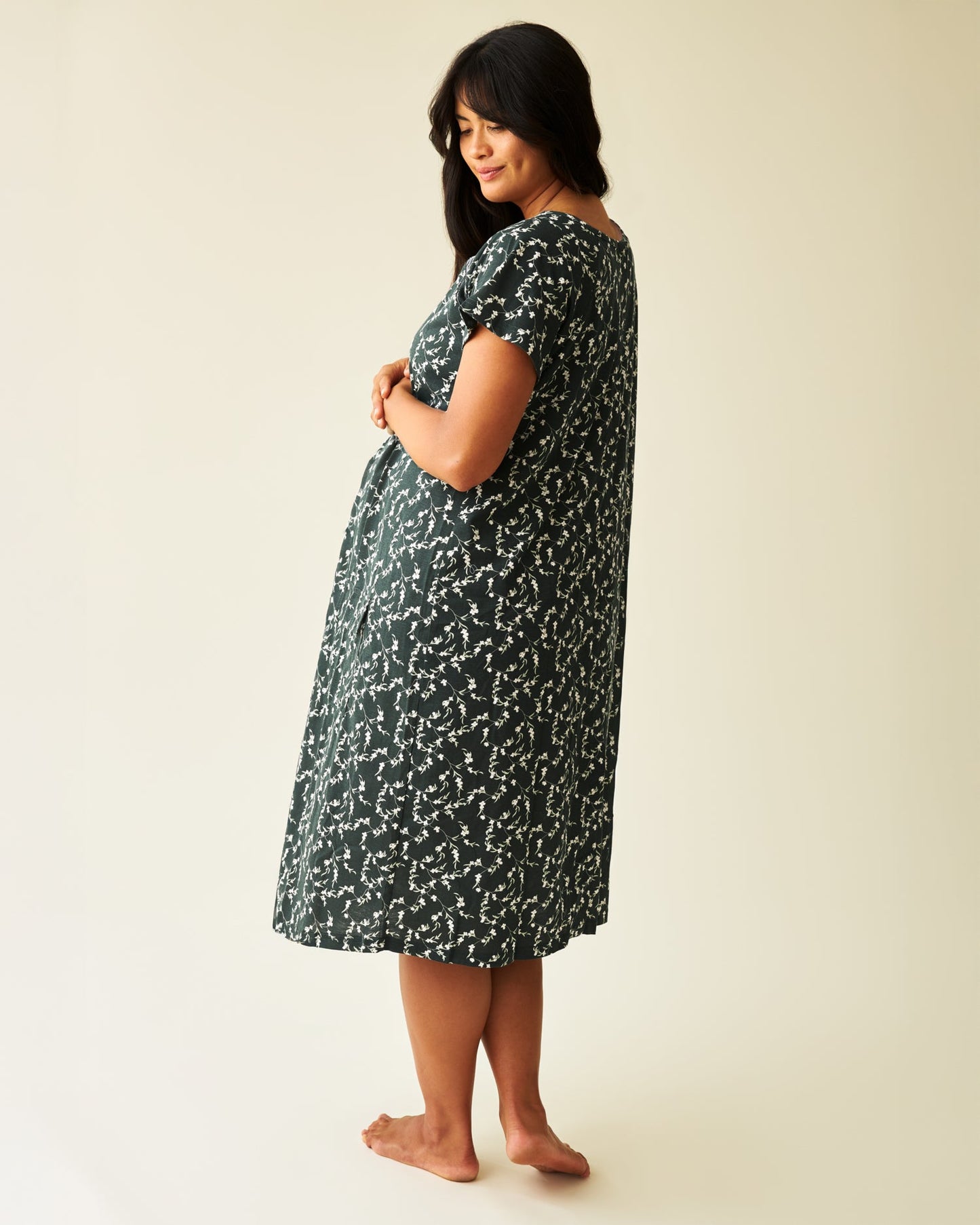 Universal Labor & Delivery Gown | Evergreen Blossom