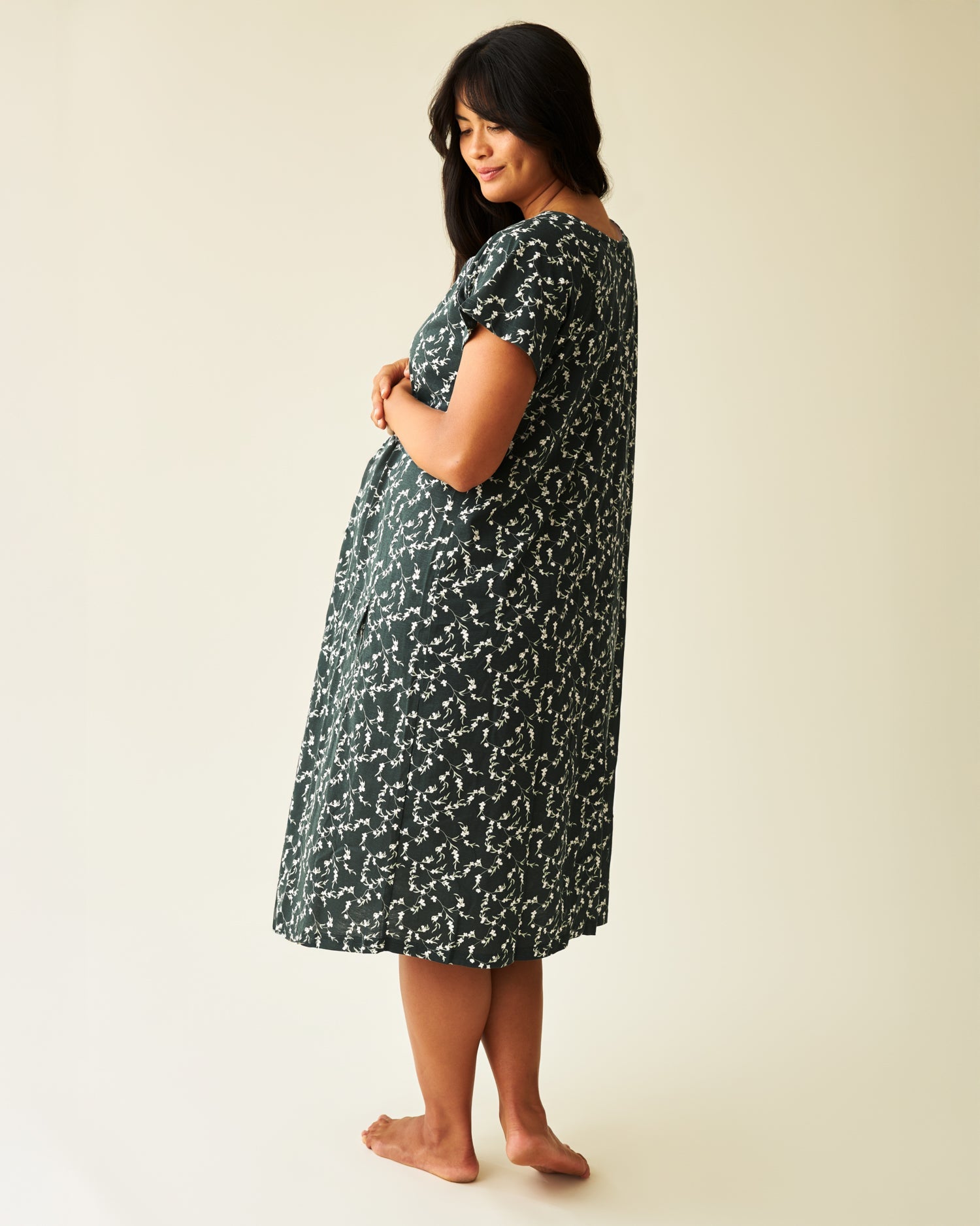 Universal Labor & Delivery Gown | Evergreen Blossom