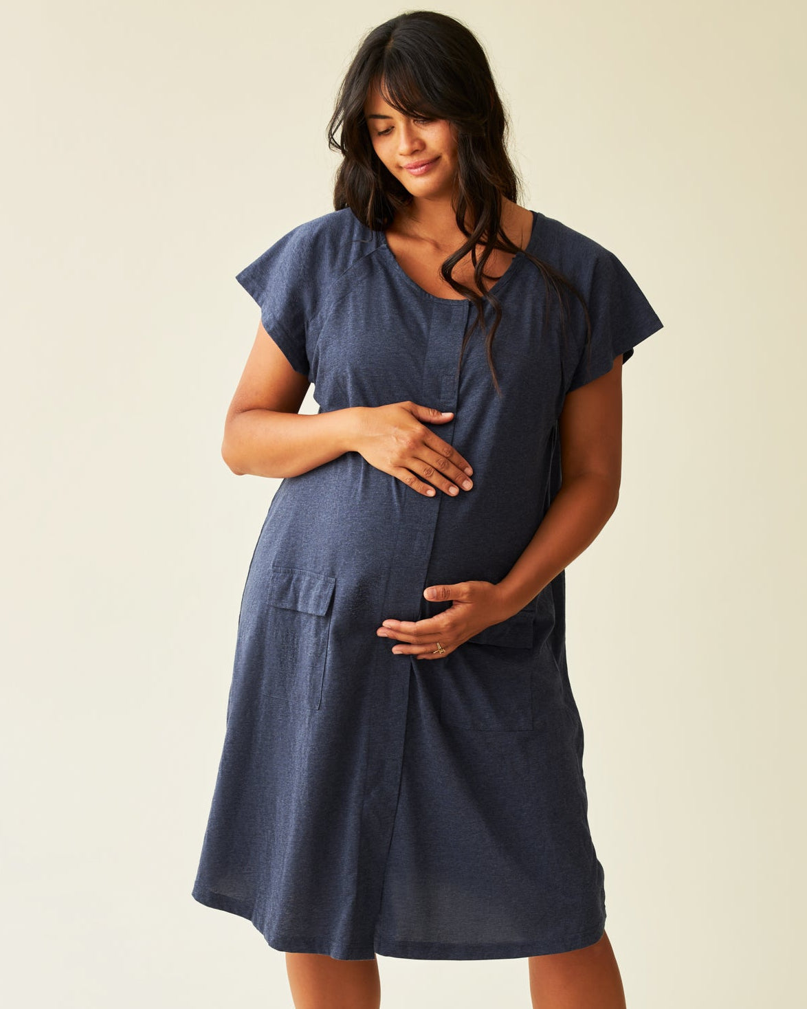 Universal Labor & Delivery Gown | Navy Heather
