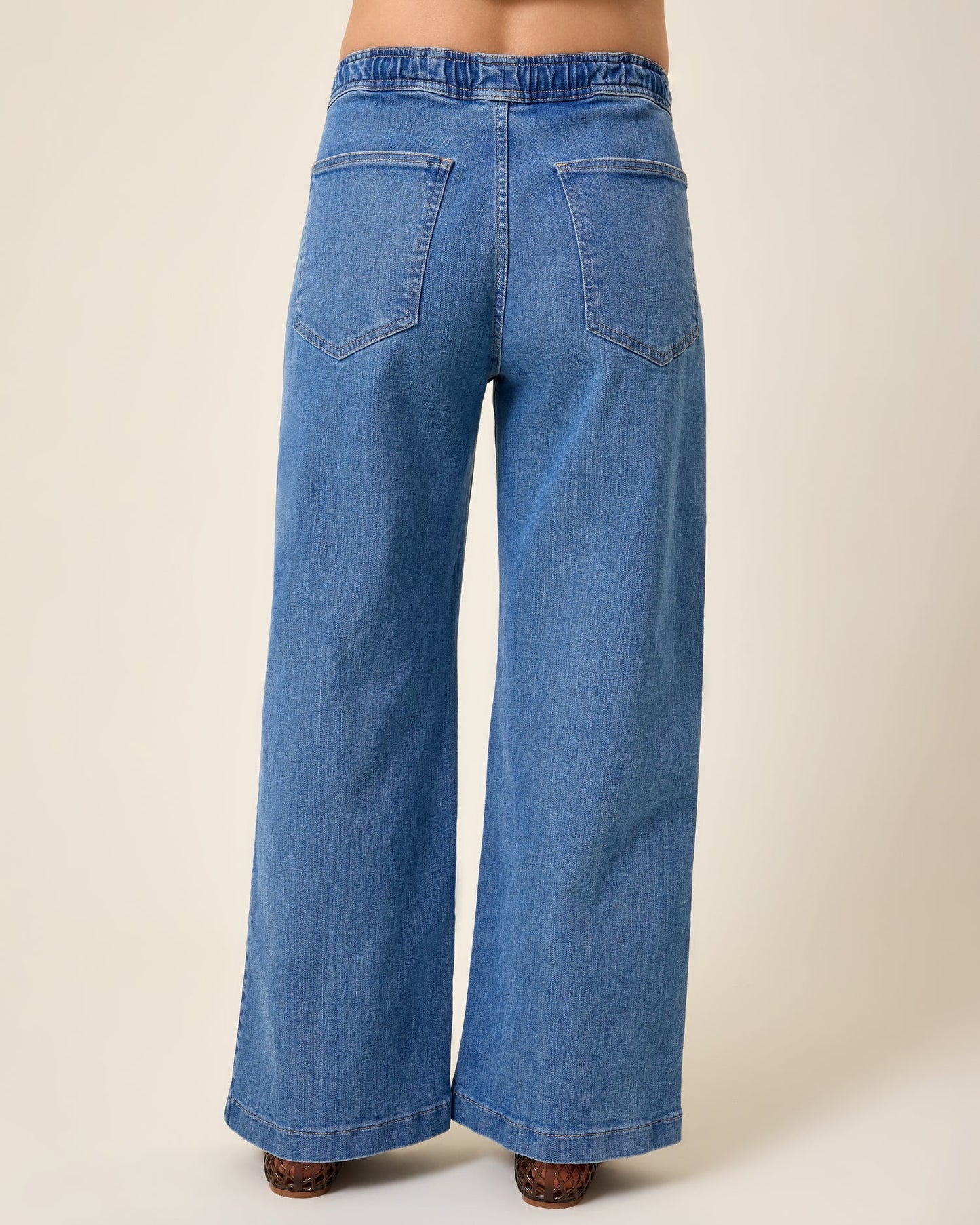 Wide Leg Maternity & Postpartum Jean | Medium Wash