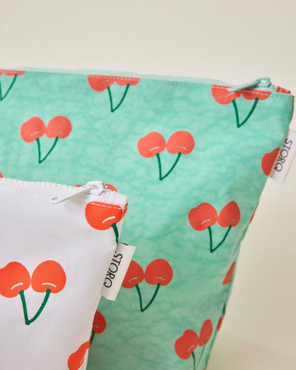 Zipper Pouch Three-Piece Set | Cherries