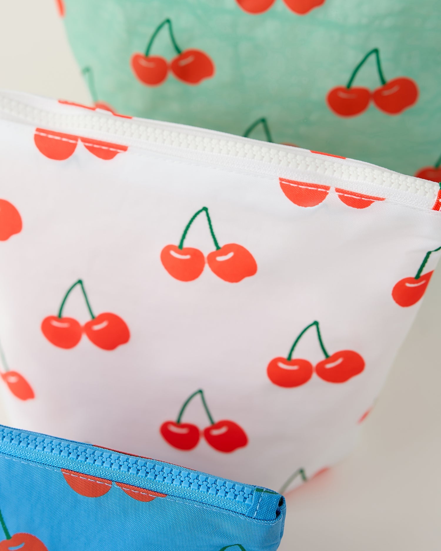 Zipper Pouch Three-Piece Set | Cherries