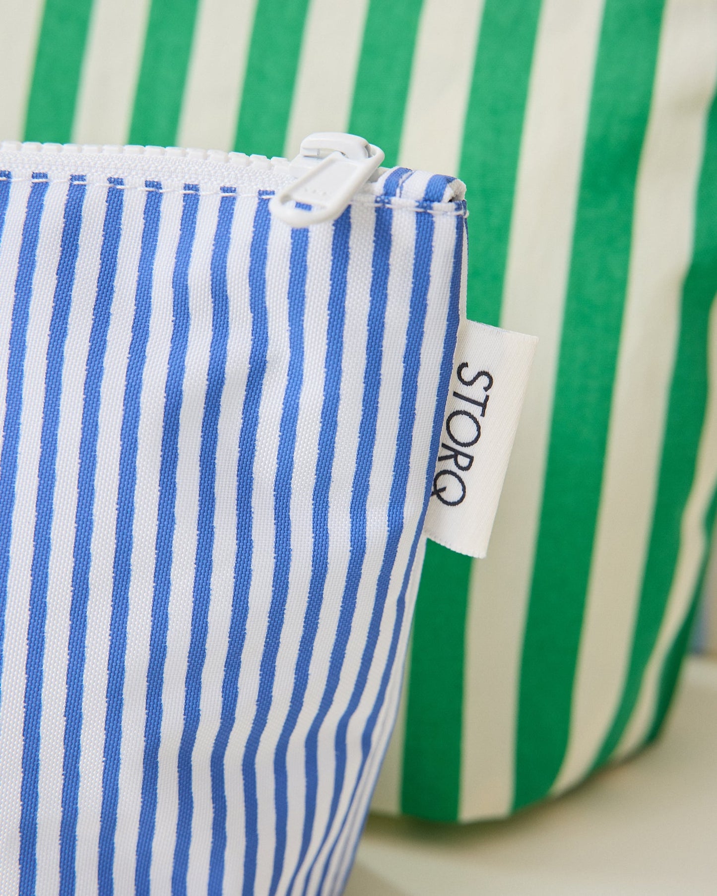 Zipper Pouch Three-Piece Set | Stripe