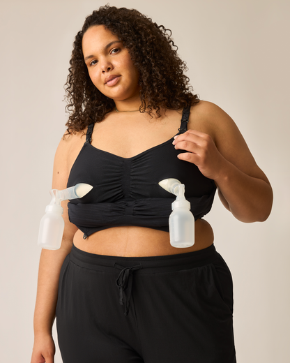 Sublime® Hands-Free Pumping Bra Two-Pack | Beige & Black